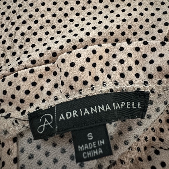 Light Pink Top Mock Neck Ruffle Sleeve Work Blouse - Picture 4 of 5